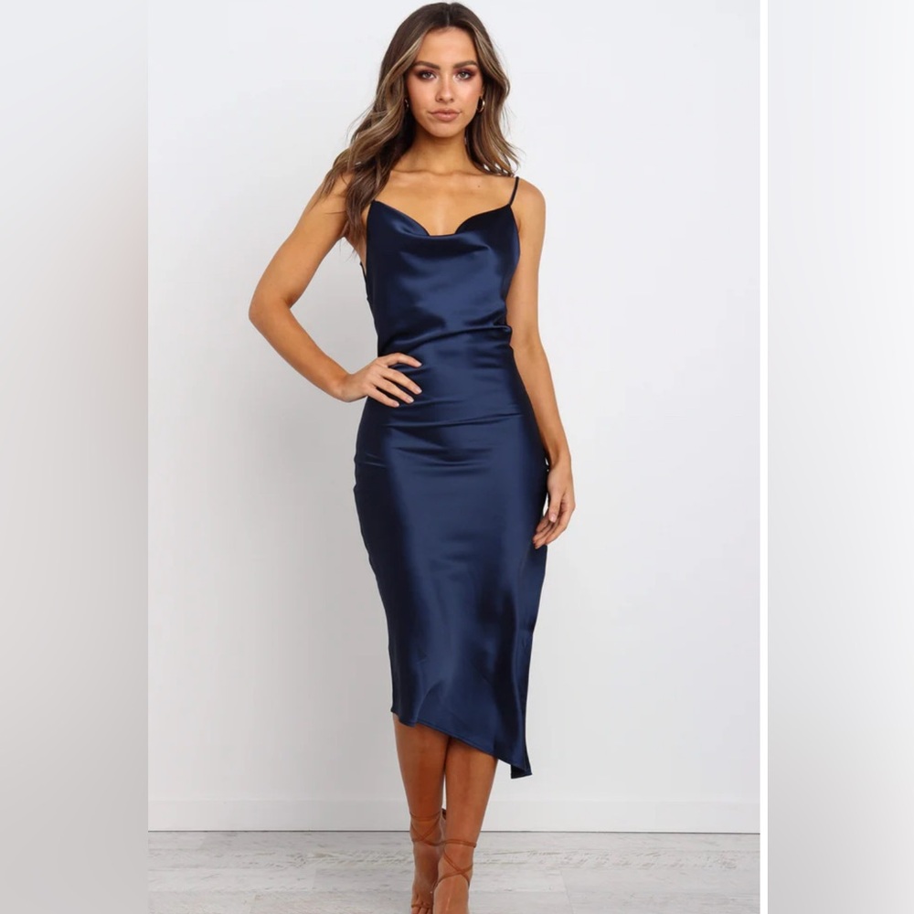 EUC Petal & Pup Navy Cyprus Dress Sz 4